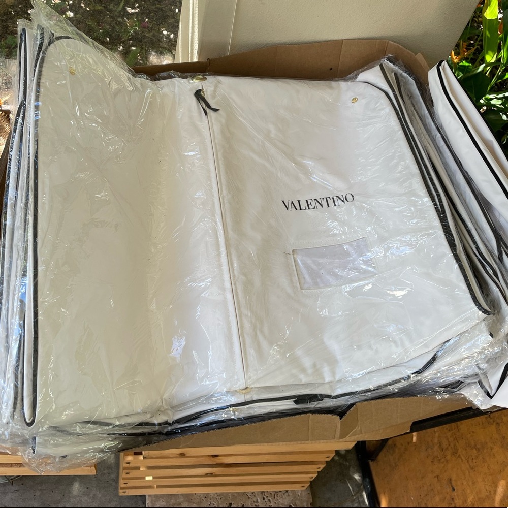 Authentic Valentino dress/suit thick plastic foldable garment bag with handles.